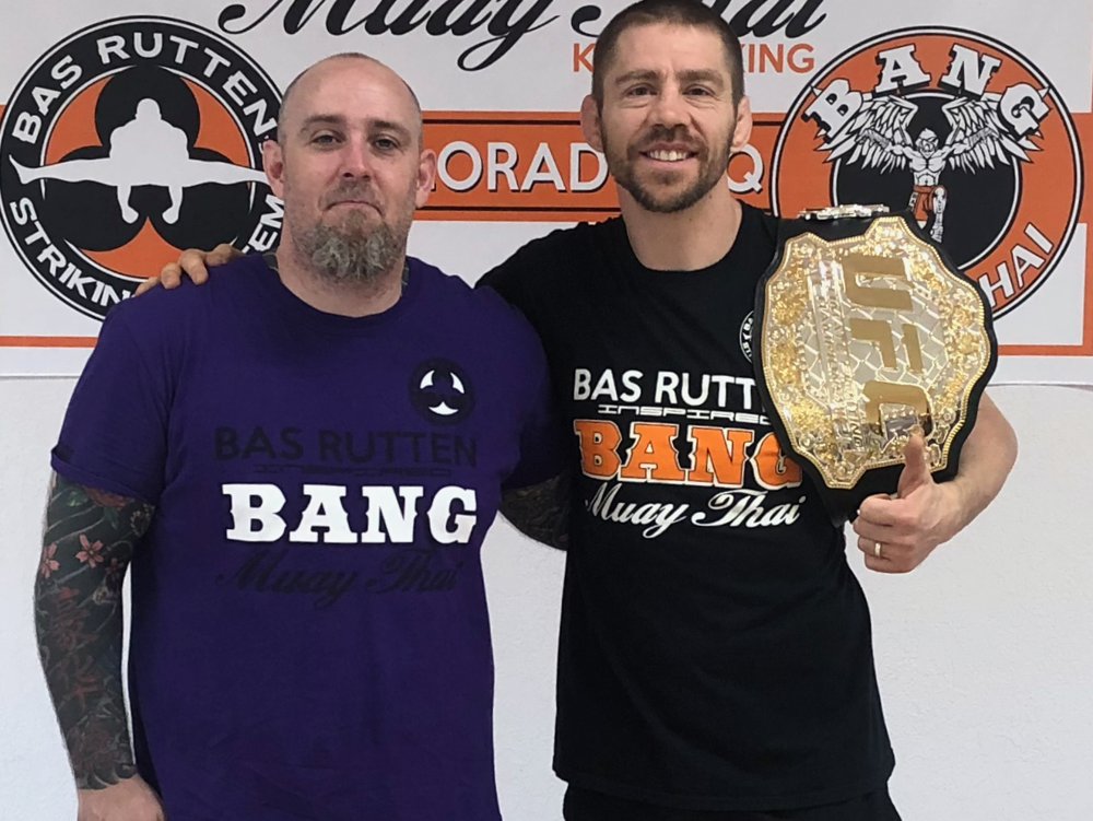 Coach Seth Stacey with Duane Ludwig
